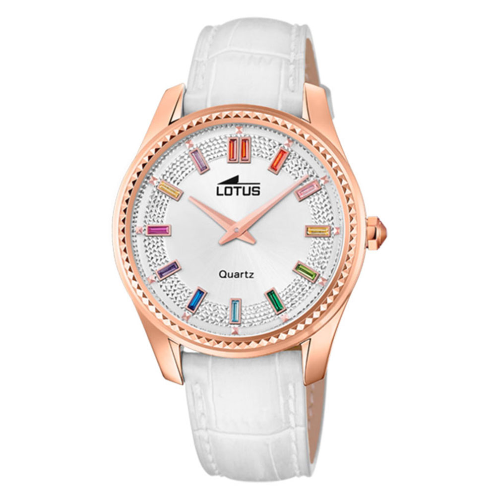 Часы LOTUS с камнями Swarovski Zirconia синий, Swarovski Zirconia зеленый и Swarovski Zirconia желный