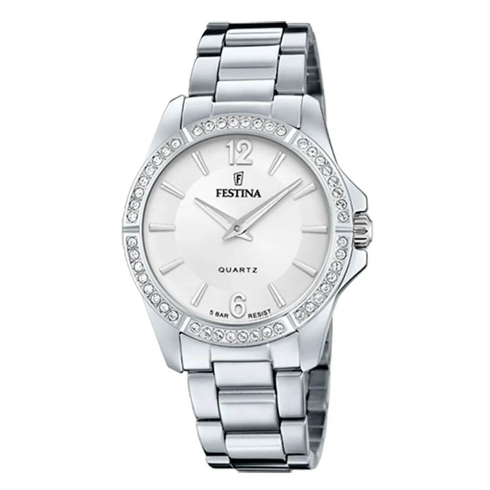 Часы FESTINA с камнями Swarovski