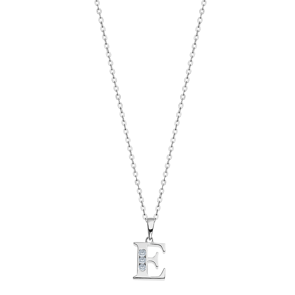 Colier din argint  cu pietre Cubic Zirconia Incolor