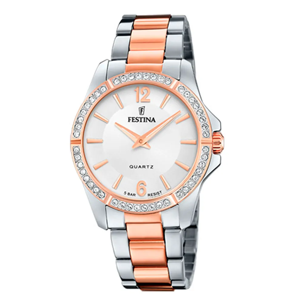 Часы FESTINA с камнями Swarovski