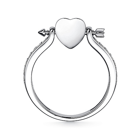 Кольцо из серебра с камнями Фианит Красный, Фианит