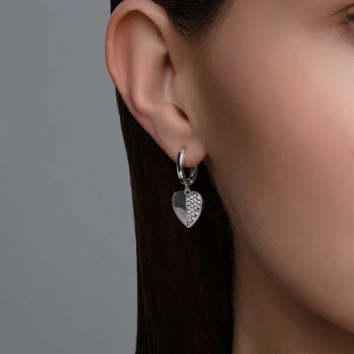 Cercel din argint cu Cubic Zirconia Incolor