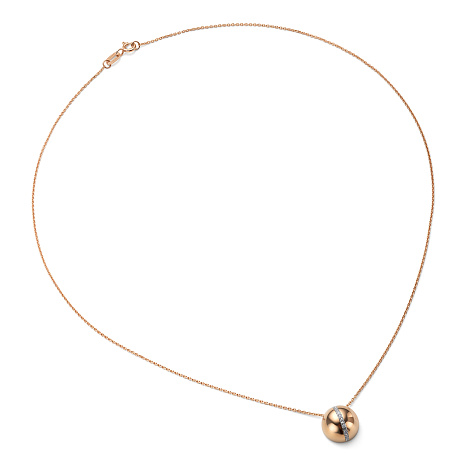 Колье из красного золота с камнями Бриллиант