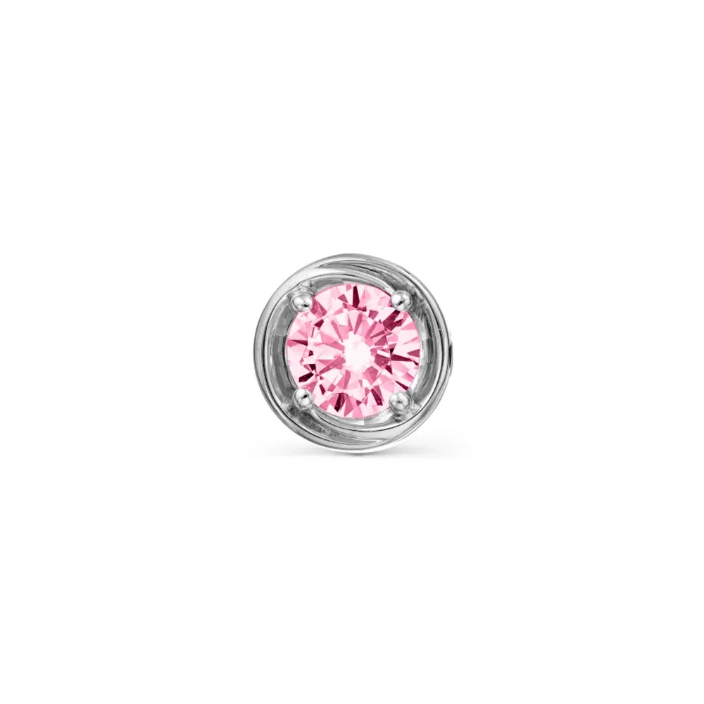 Pandantiv din aur roșu cu Cubic Zirconia Roz