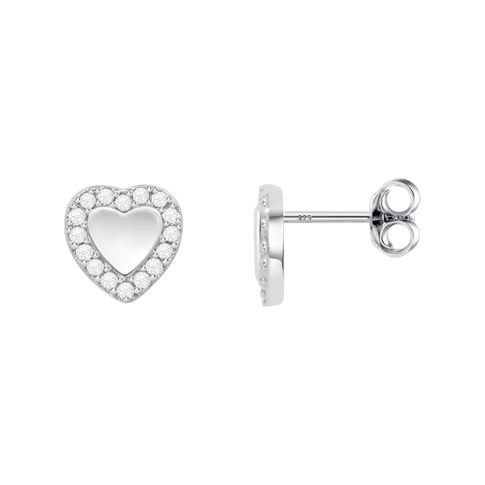 Cercei Pusete din argint cu Cubic Zirconia Incolor