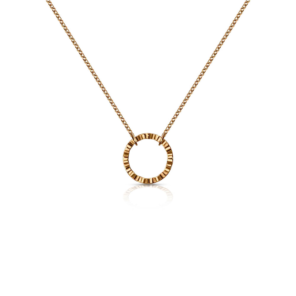 Colier din aur roșu fără pietre