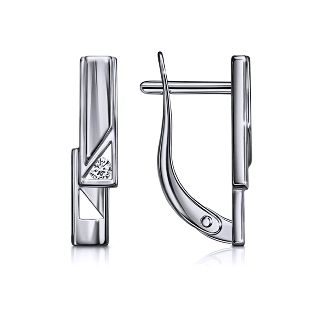 Cercei din argint cu Cubic Zirconia Incolor