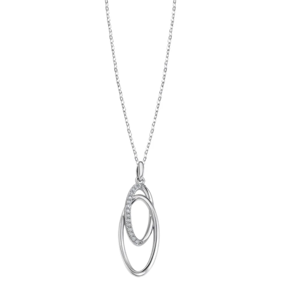 Colier din argint cu Cubic Zirconia Incolor