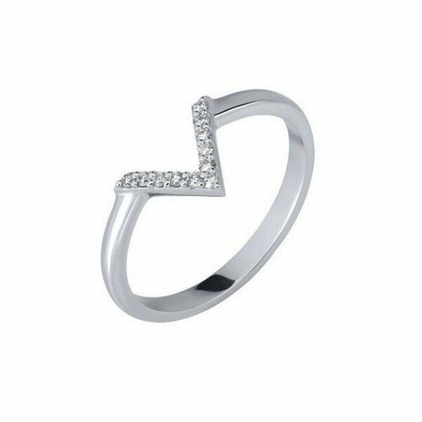 Inel din aur alb cu pietre Diamant