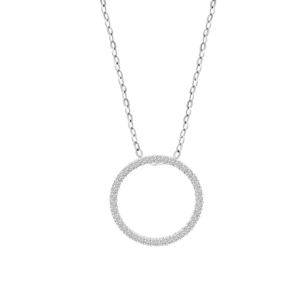 Colier din argint cu Cubic Zirconia Incolor