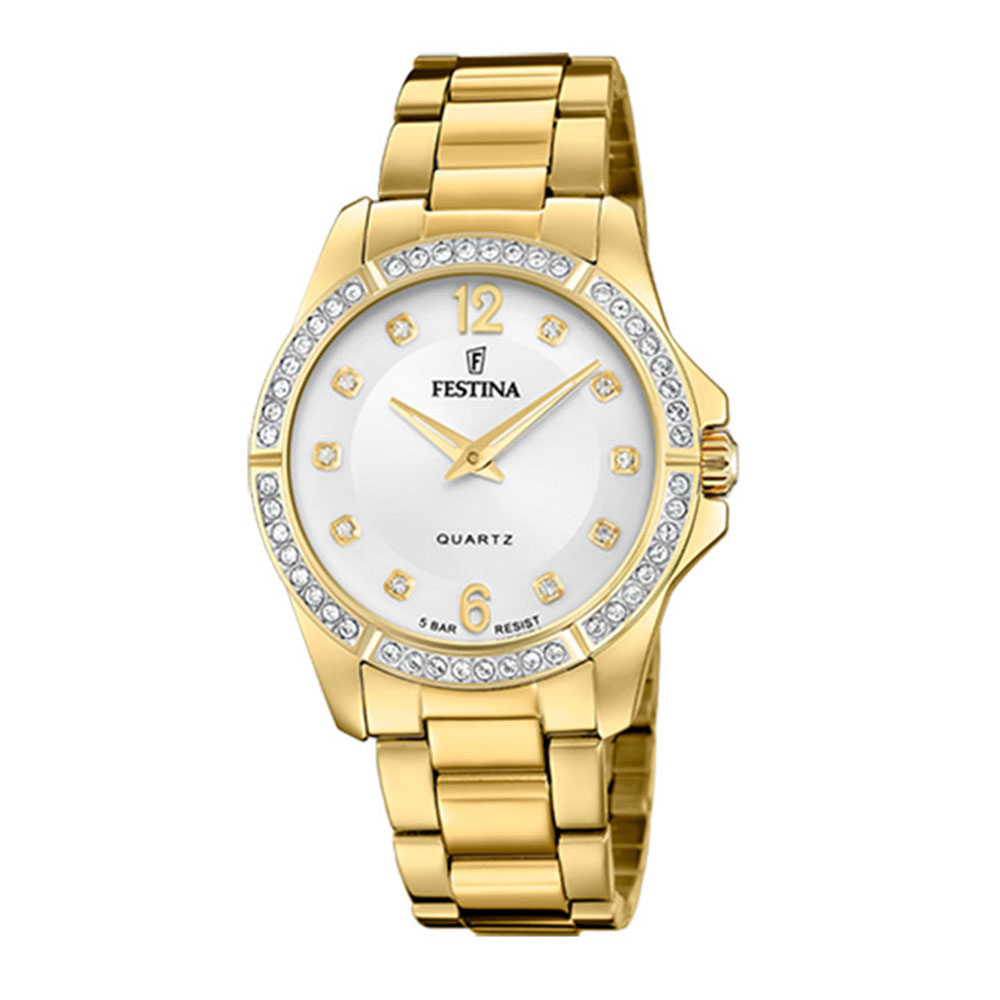 Часы FESTINA с камнями Swarovski
