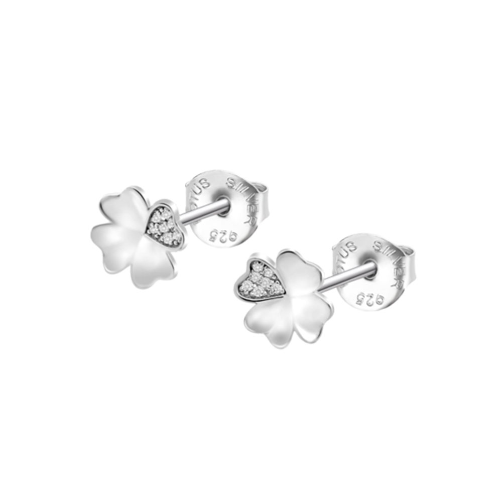Cercei Pusete din argint  cu pietre Cubic Zirconia Incolor