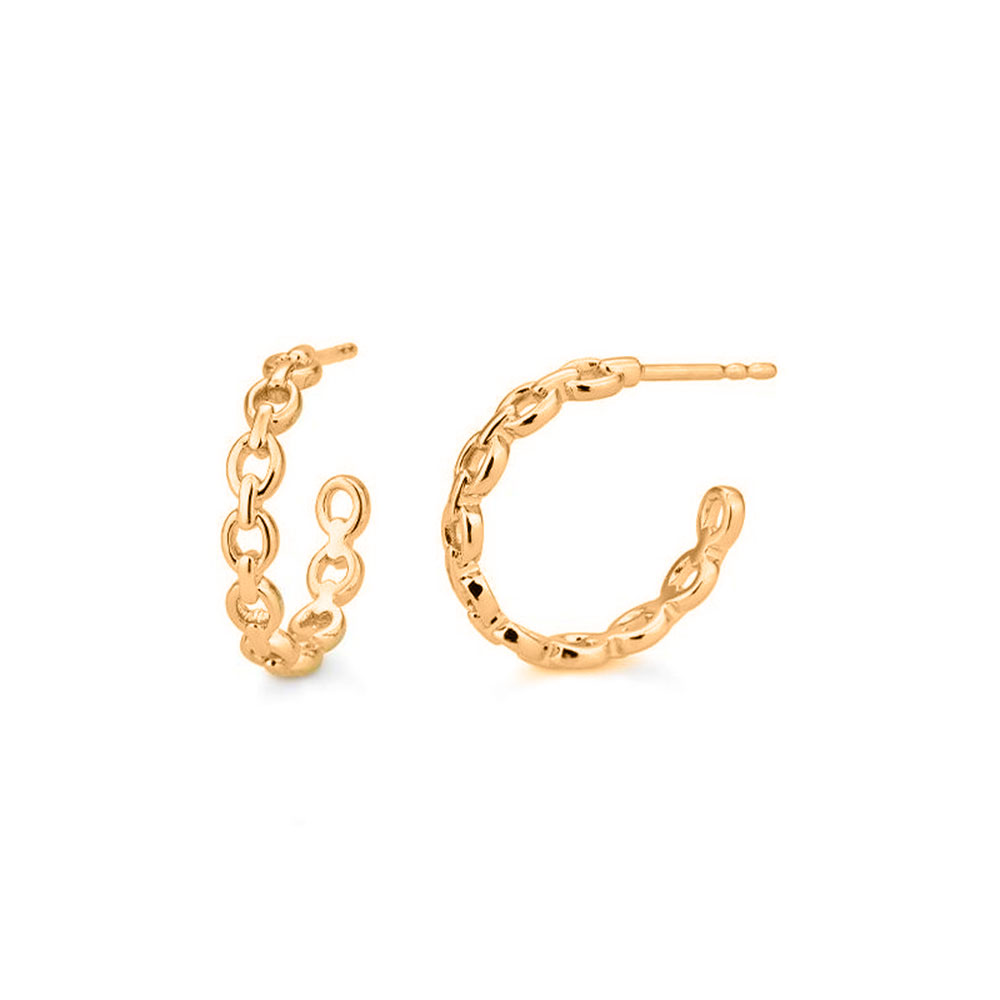 Cercei Pusete din aur roșu fără pietre