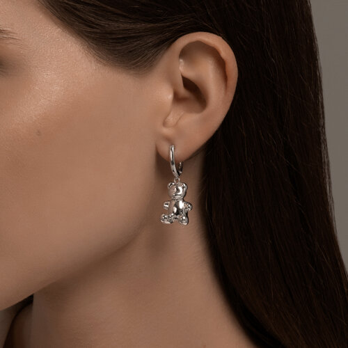 Серьги Длинные из серебра без камней