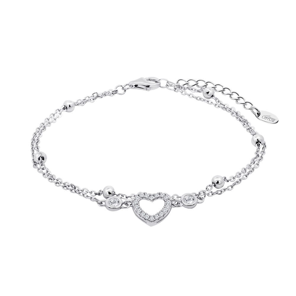 Brățară Love din argint  cu pietre Cubic Zirconia Incolor