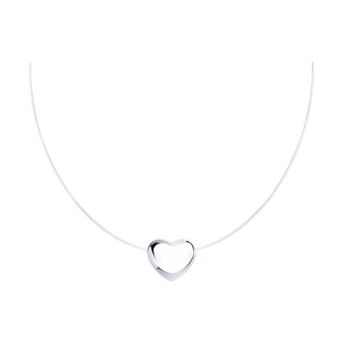 Колье из серебра без камней