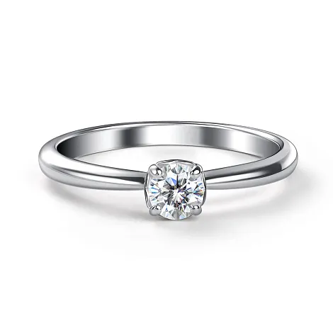 Inel din argint cu Moissanite