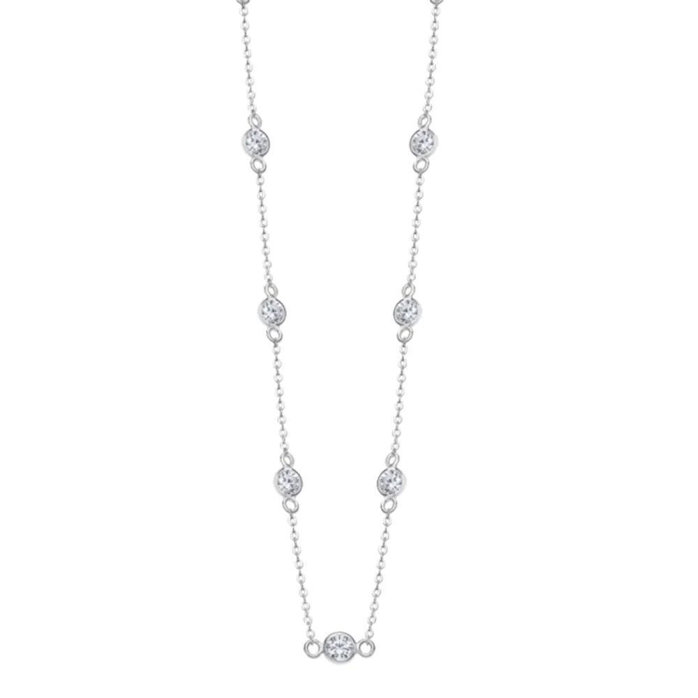 Colier din argint cu Cubic Zirconia Incolor