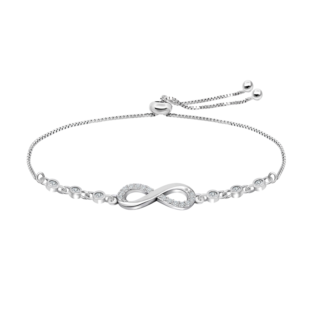 Brățară din argint  cu pietre Cubic Zirconia Incolor