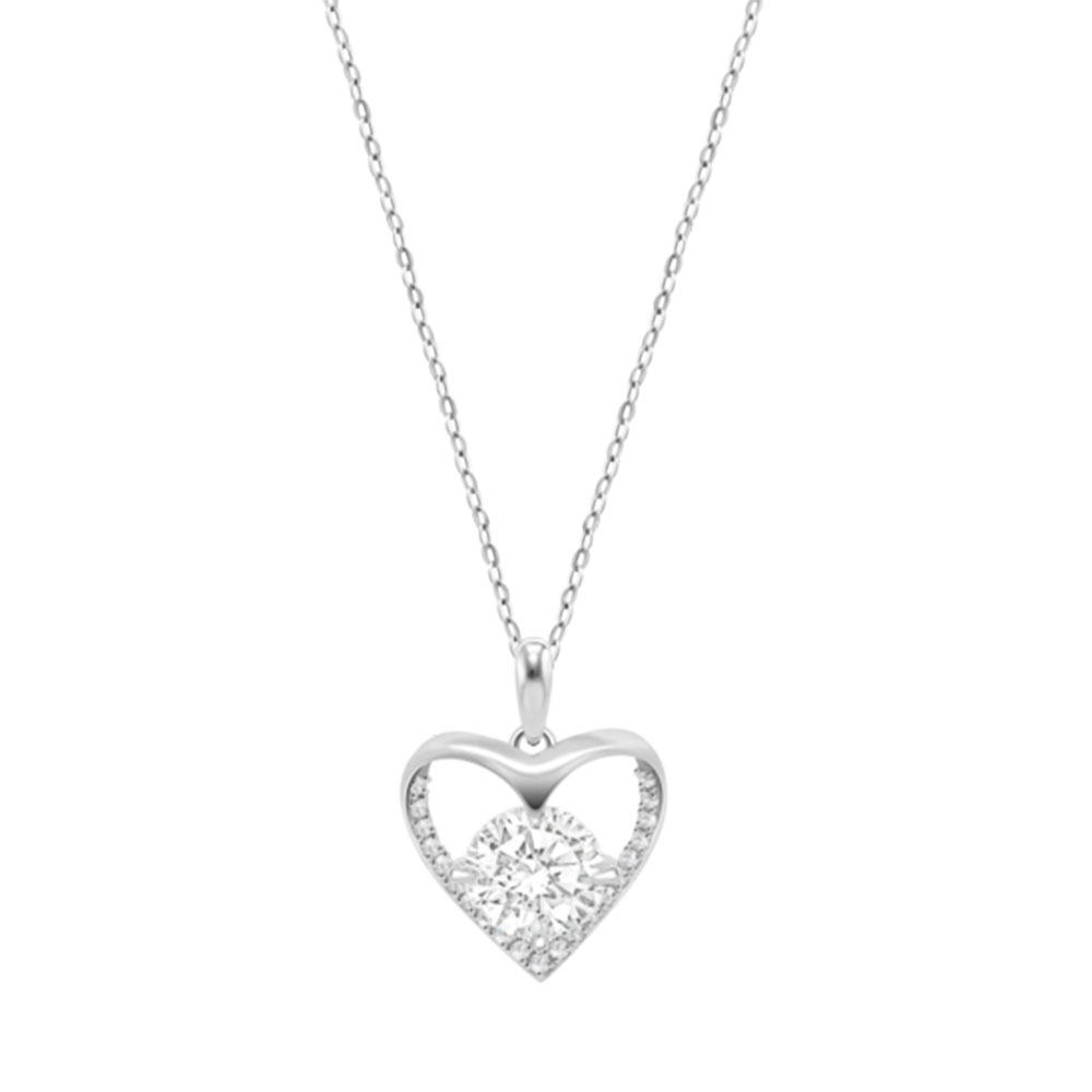 Colier din argint  cu pietre Cubic Zirconia Incolor