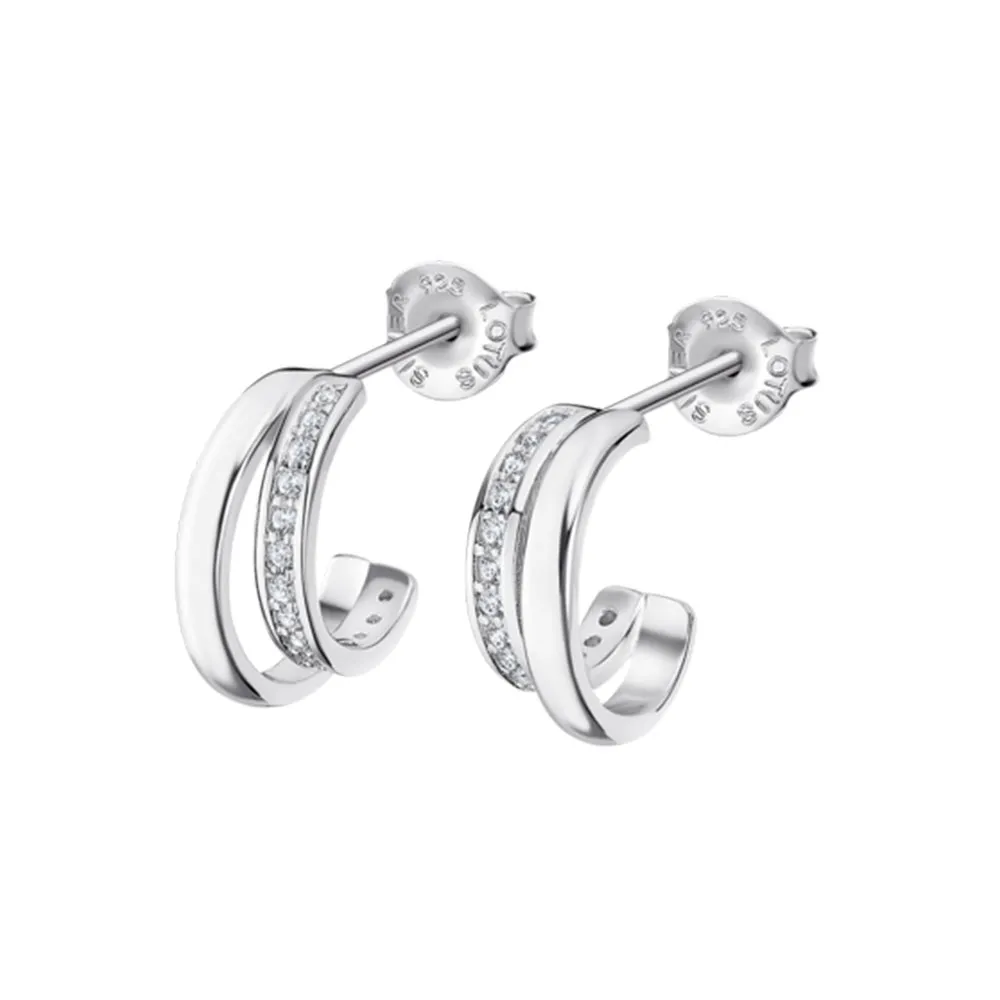 Cercei Pusete din argint cu Cubic Zirconia Incolor