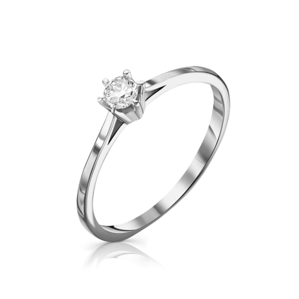 Inel din argint  cu pietre Cubic Zirconia Incolor