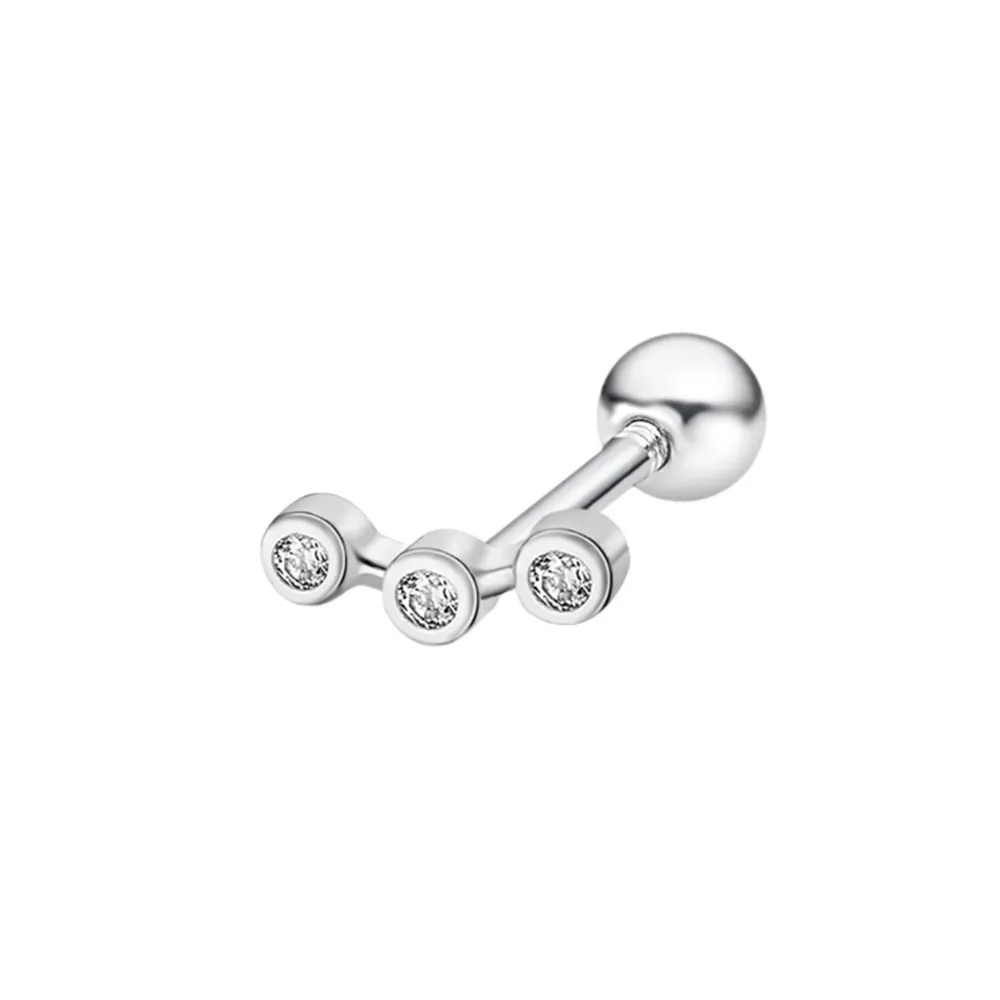 Cercel din argint cu Cubic Zirconia Incolor