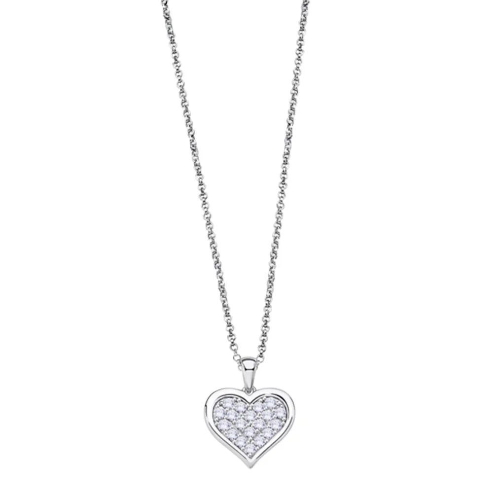 Colier din argint cu Cubic Zirconia Incolor