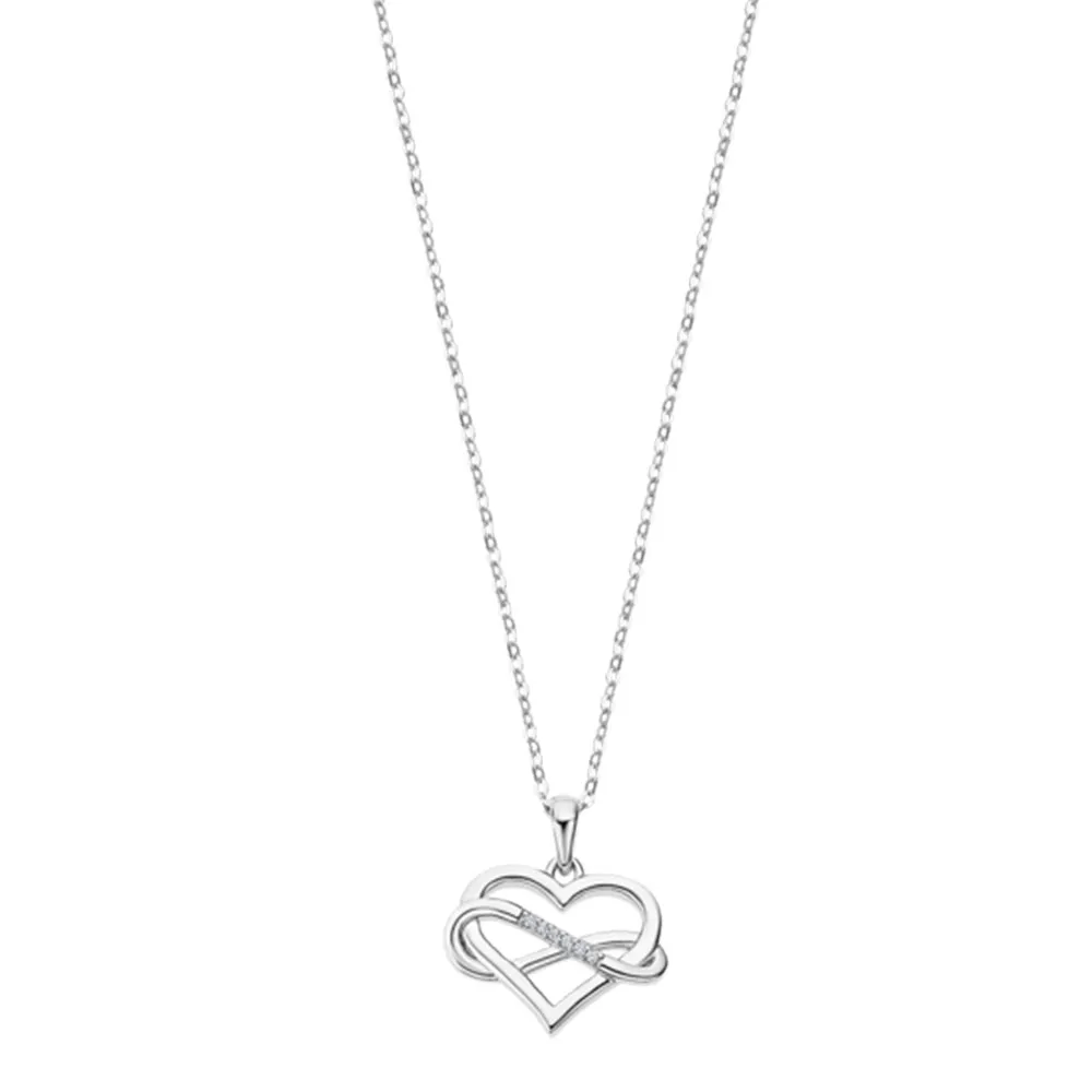 Colier din argint cu Cubic Zirconia Incolor