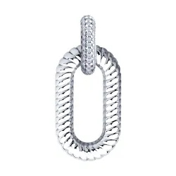 Pandantiv din argint cu Cubic Zirconia Incolor
