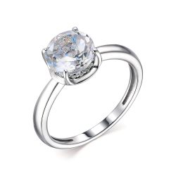 Inel din argint  cu pietre Cubic Zirconia Incolor, Cristal de munte