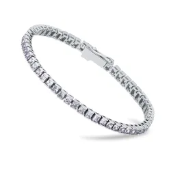 Brățară Tennis din argint cu Cubic Zirconia Incolor