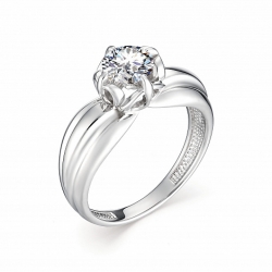 Inel din argint  cu pietre Cubic Zirconia Incolor