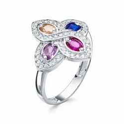 Inel din argint cu Cubic Zirconia Incolor, Sticla de Bijuterie și Sticla de Bijuterie