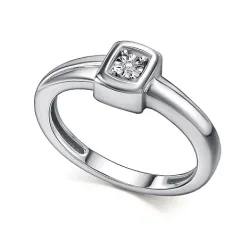 Inel din argint cu Diamant