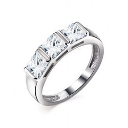 Inel din argint  cu pietre Cubic Zirconia Incolor