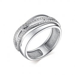 Inel din argint  cu pietre Cubic Zirconia Incolor