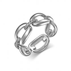 Inel din argint  cu pietre Cubic Zirconia Incolor