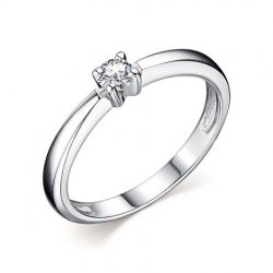 Inel din argint  cu pietre Moissanite
