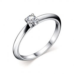Inel din argint  cu pietre Moissanite