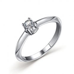 Inel din argint  cu pietre Moissanite