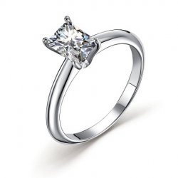 Inel din argint  cu pietre Cubic Zirconia Incolor