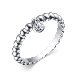 Inel din argint  cu pietre Cubic Zirconia Incolor