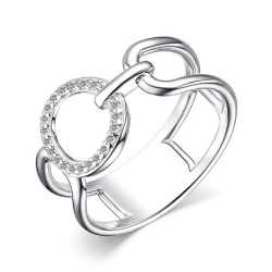 Inel din argint  cu pietre Cubic Zirconia Incolor