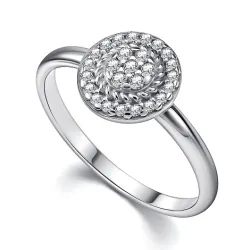 Inel din argint cu Cubic Zirconia Incolor