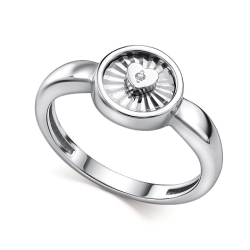 Inel din argint  cu pietre Diamant