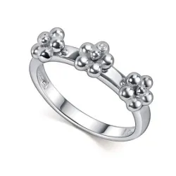 Кольцо из серебра с камнями Бриллиант
