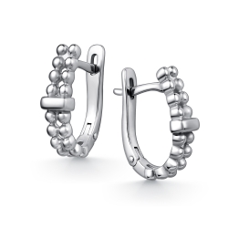 Серьги из серебра без камней