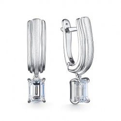 Cercei Suspendați din argint  cu pietre Cubic Zirconia Incolor