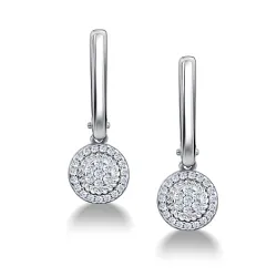 Cercei Suspendați din argint cu Cubic Zirconia Incolor